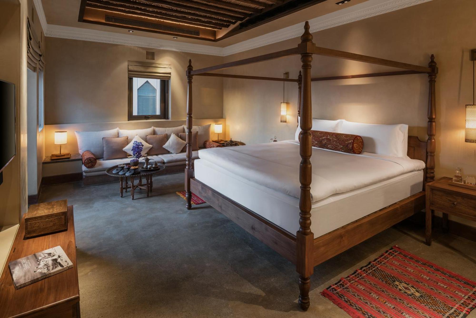 Hotel The Chedi Al Bait, Szardża Zewnętrze zdjęcie A bedroom at the hotel